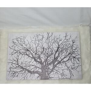 Abstract Bare Tree Canvas Wall Art Black and White Winter Tree Print 24x36inch